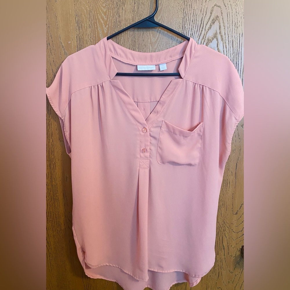 New York & Company Dusty Rose Blouse